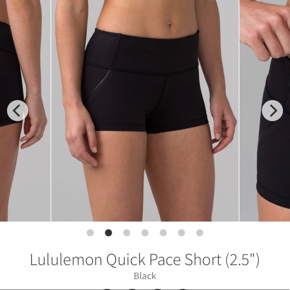 Lululemon Quick Pace Short (2.5") SZ 6 Like new !!